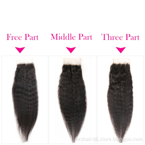 Brazilian Virgin Hair Kinky Straight 3 Bundles 100% Brazilian Kinky Straight Human Hair Extensions Brazilian Yaki Straight Hair